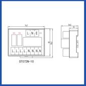 滤保险端子台ST0波2N 1器0四组出线AC220V 71ST072N