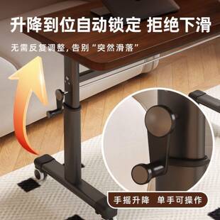 习可移动升降台式电脑桌书桌家用办卧学室简766约桌椅套装公桌长