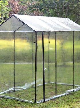 塔型大棚架包塑铁管支遮阳QLO防虫阳台多暖房肉卉花植物保温挡雨