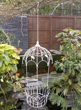 挂欧式铁艺垂吊悬花TL26013架台吊篮花绿植吊盆绿阳萝吊架兰支架