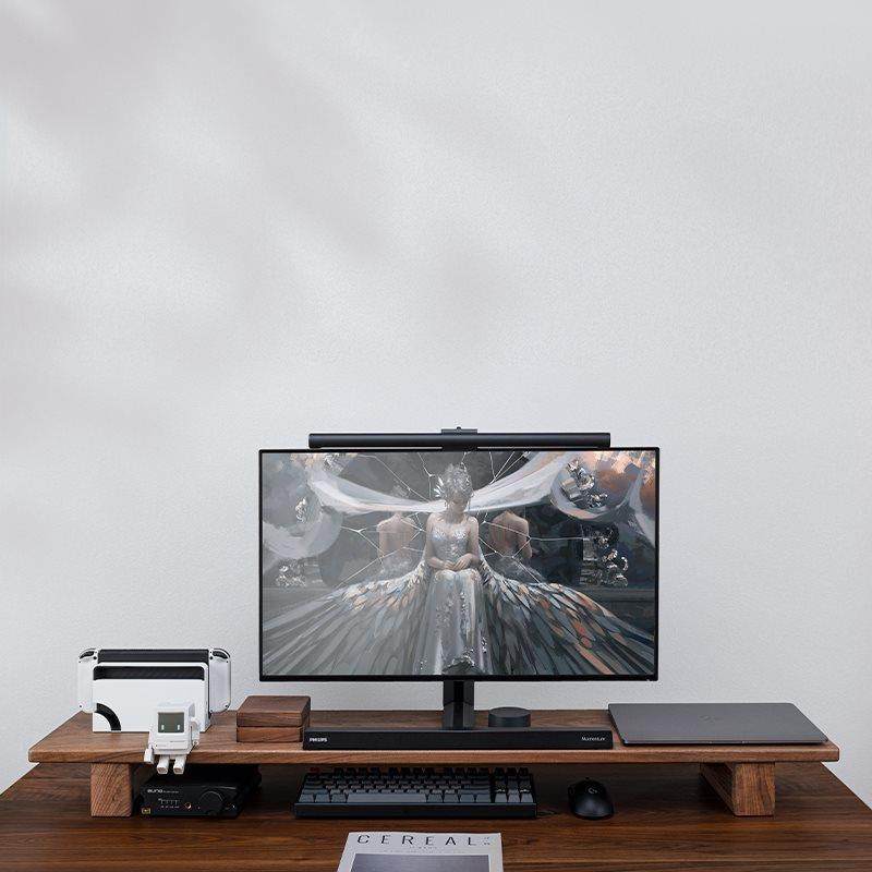 示器架黑可DZP胡物桃木实木电脑桌面垫高收纳架置架显桌搭好物定,玩具/童车/益智/积木/模型,手工制作工具/彩纸/配件,淘宝优惠券,粉丝福利购,淘宝优惠卷