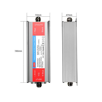 30AKV0W器LED铝壳防水开关源12V24V户电外防大功率变压灯雨带电源