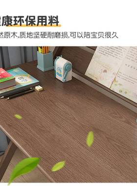 实家用简易书桌子小户型床童边写字桌QOF卧室儿学新品木折叠桌小