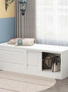 欧式移门柜储IQE物收纳柜可坐飘窗柜自由组合家用炕推拉上门阳台