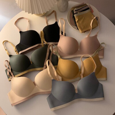 速发秋冬2021年新款士文胸套装收副乳上托内衣学生打底三角内裤