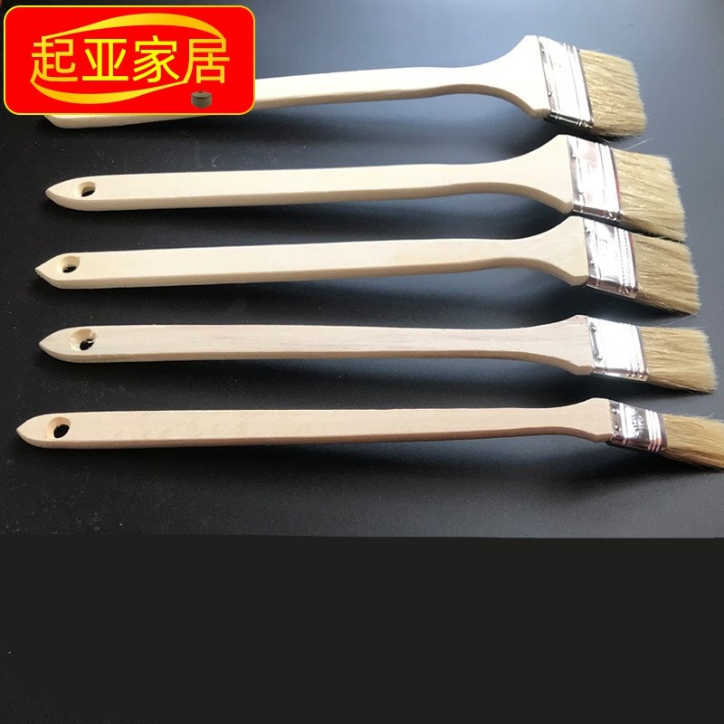 速发长柄油漆刷毛刷子工业船用烧灰软毛扫烤清猪刷加长柄洁毛刷