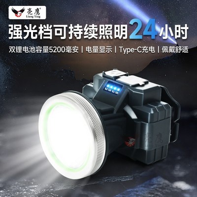 速发强光头灯灯电筒可充电特亮巡夜爆亮超长钓航头戴式户外续鱼矿