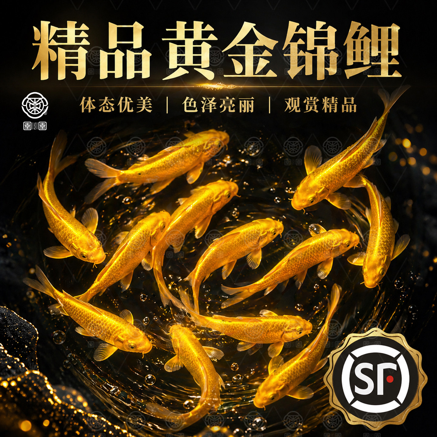 顺丰黄金锦鲤活鱼鱼金鱼活鱼好养耐活冷水鱼鱼苗活体小金鱼观赏鱼