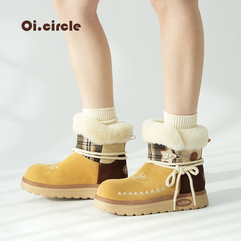 原创厚底增高雪地靴保暖