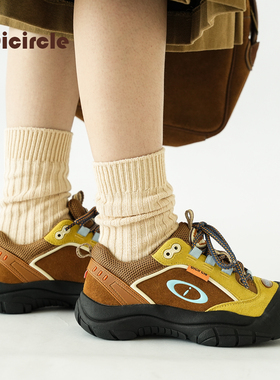 Oicircle【鎏光琥珀】大地系列防滑山系城市户外复古登山鞋女鞋