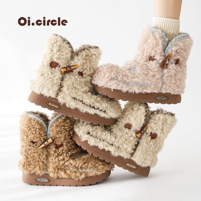 增高6CM毛毛雪地靴保暖