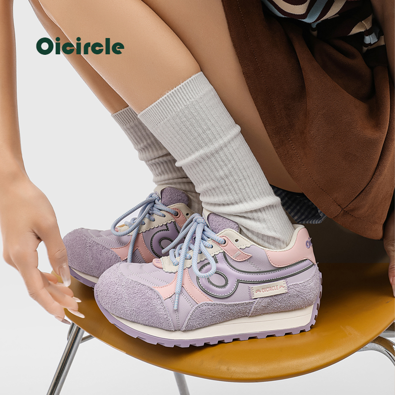 OICIRCLE早春款翘头阿甘鞋小清新春夏百搭休闲女鞋厚底增高运动鞋