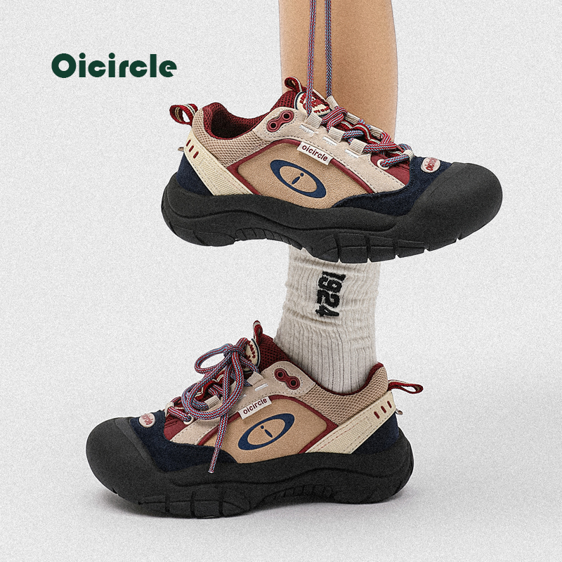 OICIRCLE春季新款圆头平跟低帮鞋