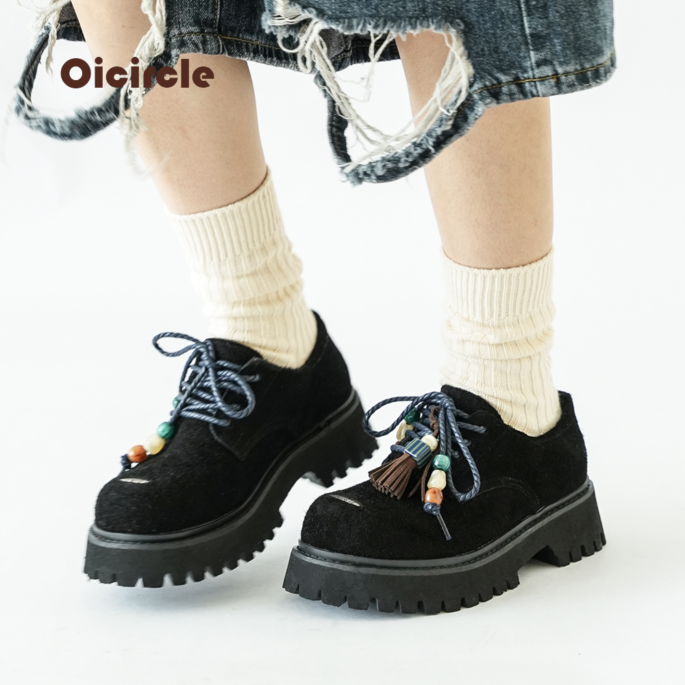 OICIRCLE原创设计德比鞋厚底