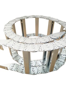 铁水捞渣机拖链烤包器拖链防卡线带胶片全封闭钢铝拖链