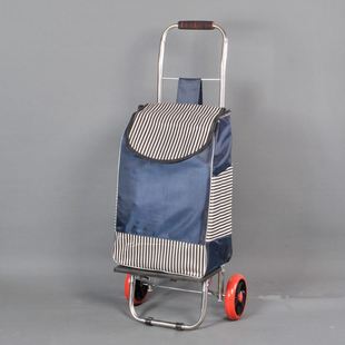 老人买菜小拉车便捷爬楼购物拖车家用拉杆车大号折叠手拉车小推车