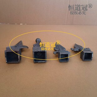 铁艺护栏枪头大门枪尖装饰铁板冲压方管护栏苗尖玛钢铸造铸铁矛头