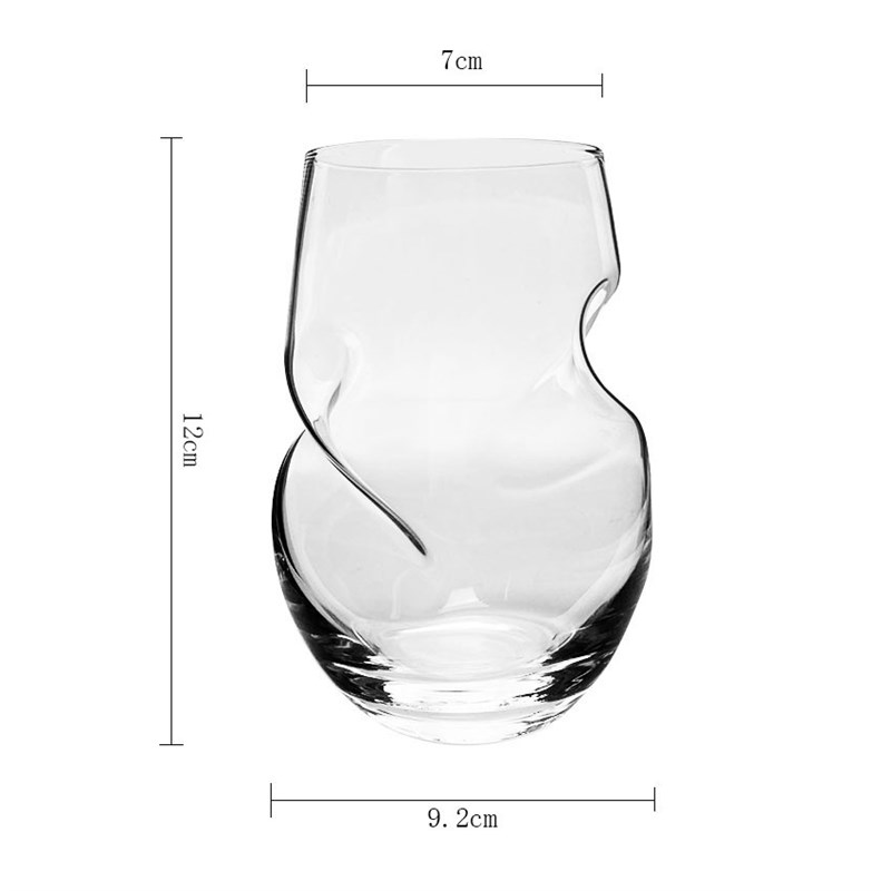 指印水晶红酒杯套装家用奢华抓取牢固方便玻Z璃葡萄酒杯