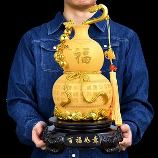 百福葫芦花瓶摆件招财客厅家居玄关电视柜酒柜装 饰品乔迁新居礼品