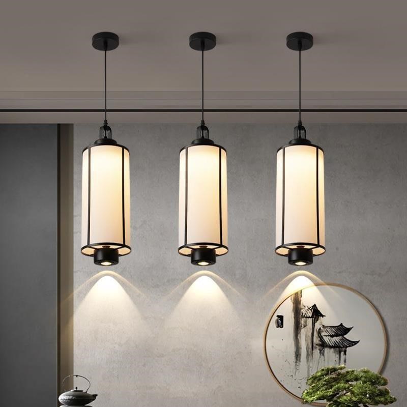 柜台茶室现代禅意所中国中餐厅床头风简约吊灯新中式卧室吊灯小会