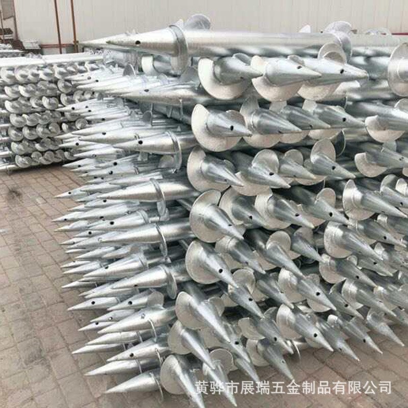 热镀锌螺旋地桩 光伏支架螺丝地桩钢筋灌注桩预埋件89图片