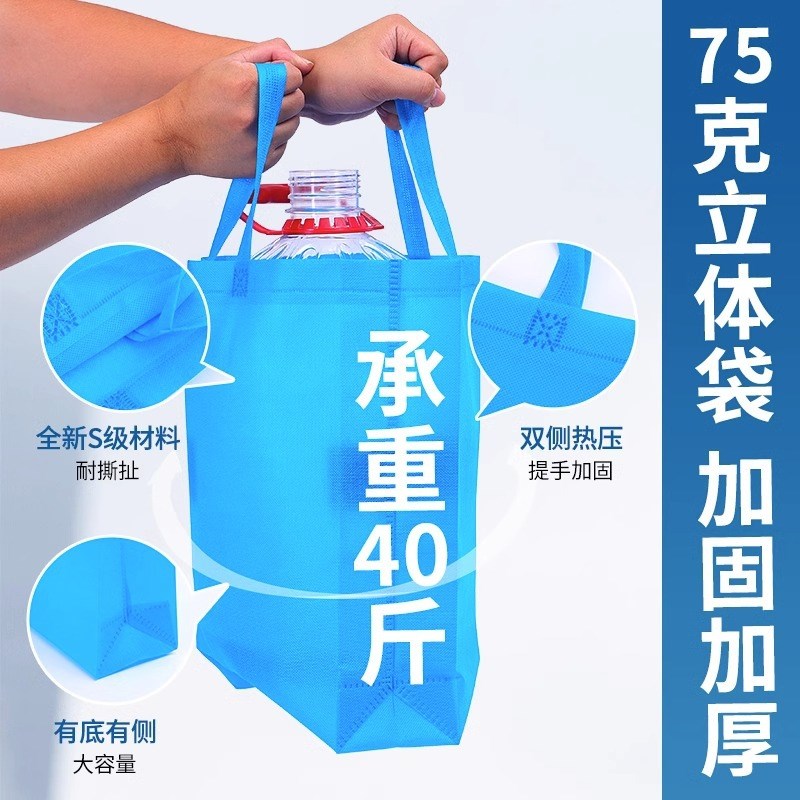 无纺布手提袋礼品环保袋印logo培训班广告宣传购物袋