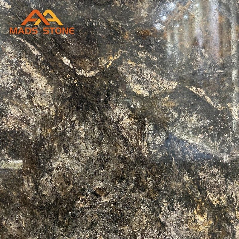 天然奢石金色梦幻天然大理石大板橱柜面板大理石楼梯踏板飘窗石