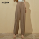 女MLMDQ401 裤 MESUX米岫秋新品 收腰中高腰显瘦垂感直筒西装