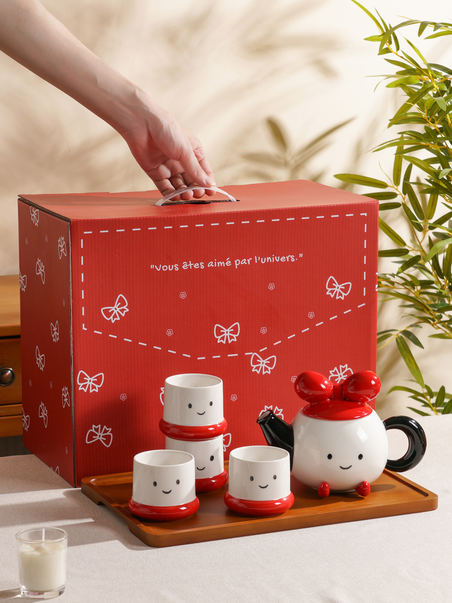 脚丫水具套装茶具茶壶杯子套装新婚礼物乔迁生日女生实用高级感