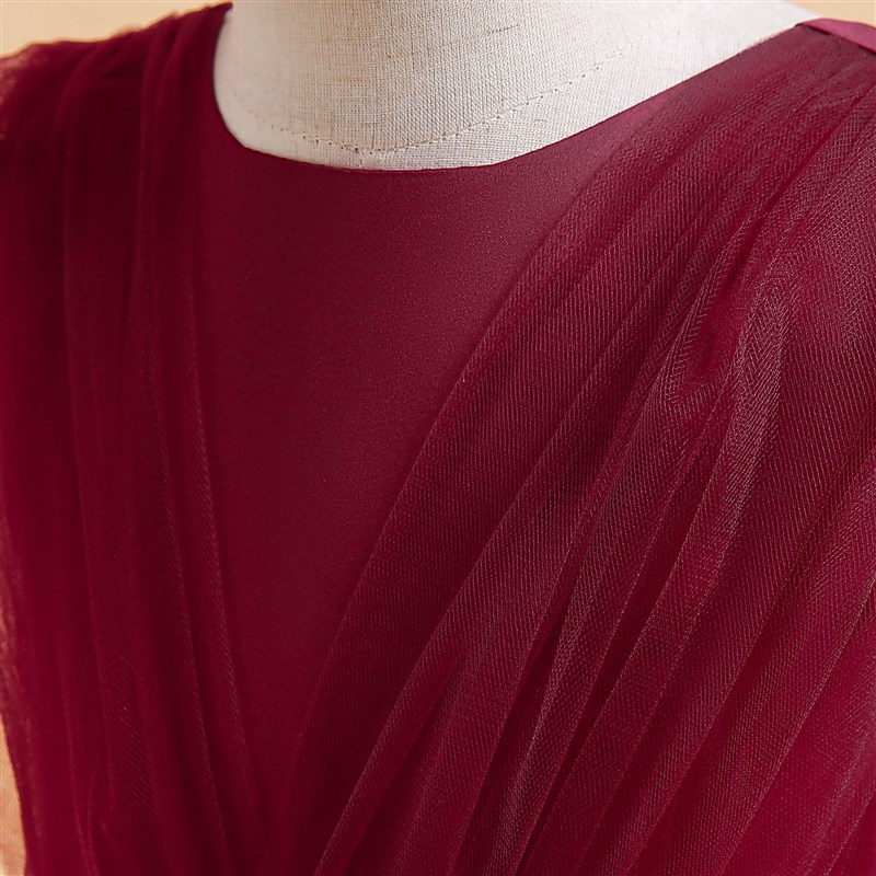 儿童朗诵演讲比赛钢琴表演晚礼服长款高端女大童小提琴走秀公主裙