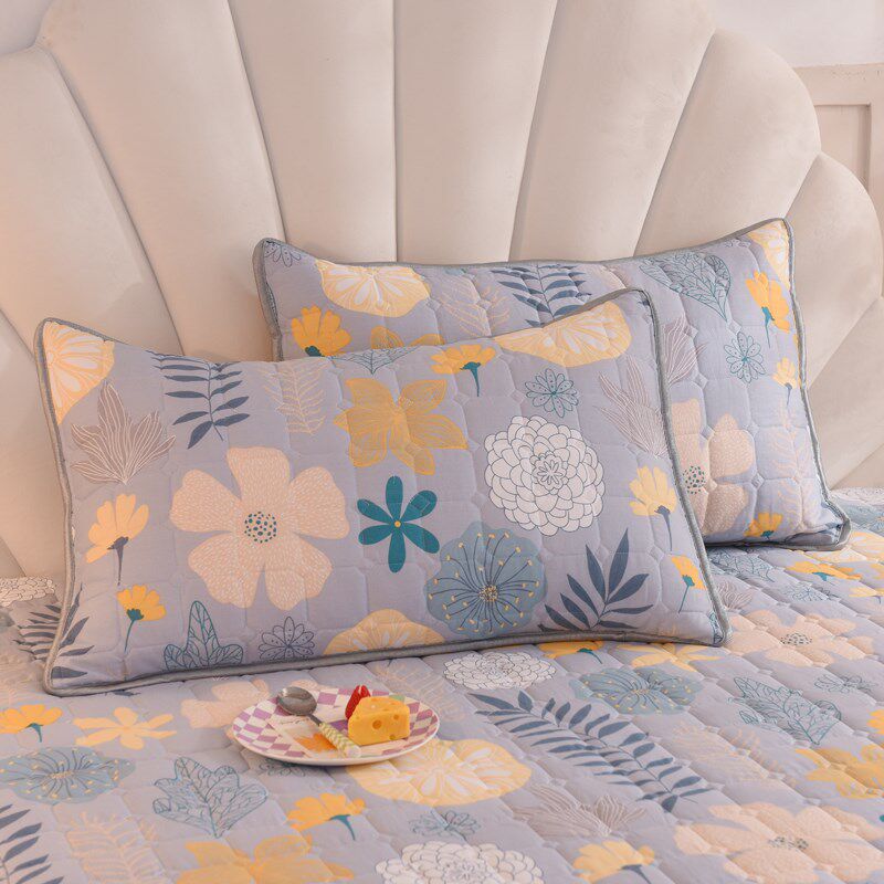 全棉加厚夹棉枕套一对装48x74单人纯棉枕巾枕芯套枕头套内胆套女