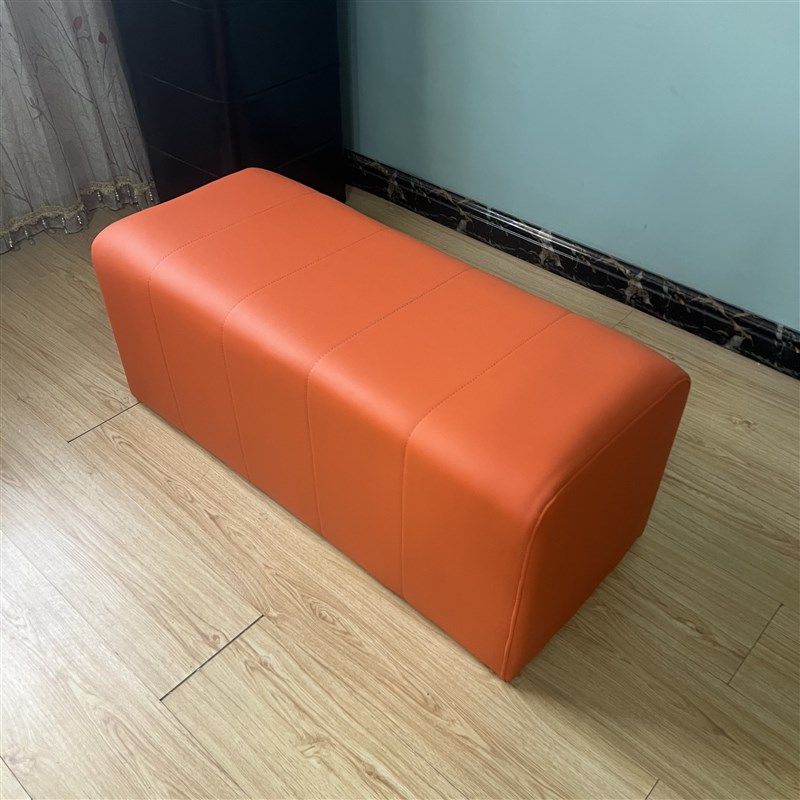 网红软包换鞋长凳服装店休息区长条沙发凳衣帽间床尾长方形皮凳子