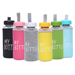 创意玻璃杯磨砂韩国瓶子男女士学生透明泡茶杯带盖过滤网便携水杯