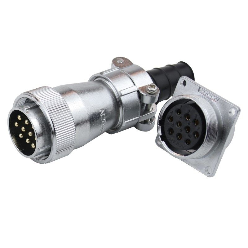 航空插头WS28 -2芯-3-4-5-8-7-10-12-16-17-20P24针26孔 TY/Z方座