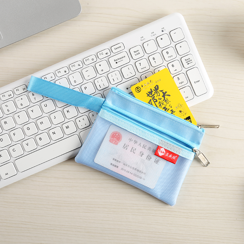 零钱包b8小号迷你文件袋卡袋收纳驾驶证证件袋a6双层票据袋化妆包