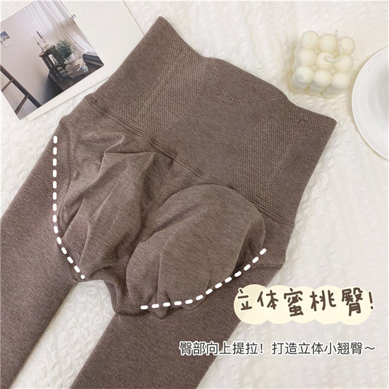 高腰收腹压力显瘦腿连裤袜秋冬季加绒加厚暖宫保暖裤打底袜女踩脚