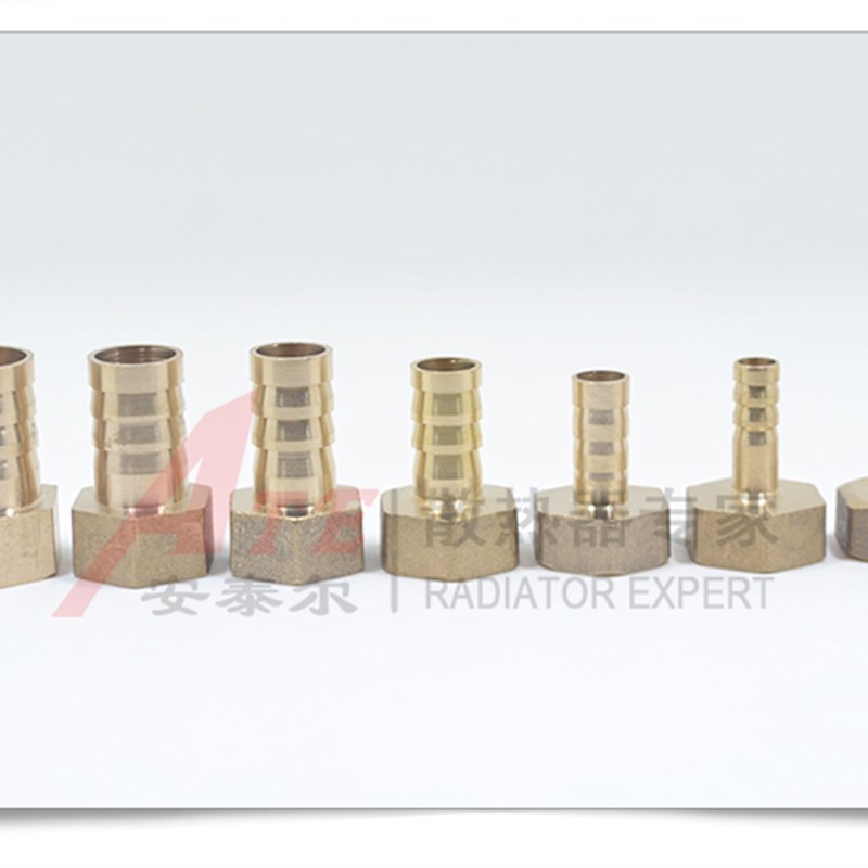 4分铜宝塔头DN15内丝转接头快接快插6/8/12/14mm软管水管皮管接头