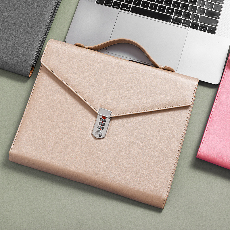 密码文件包大容量带锁档案资料袋保密试卷收纳袋密码锁公文包定制