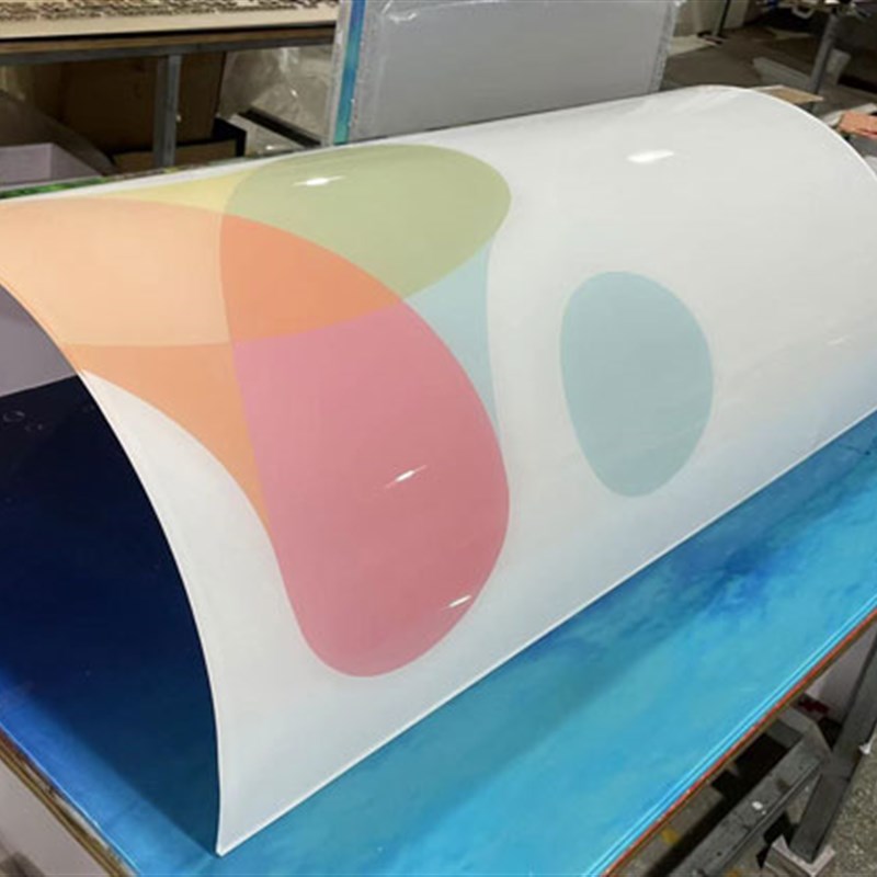 高透明压克力板定制热弯U型L型弧形PC板定制加工UV印刷折弯展示架