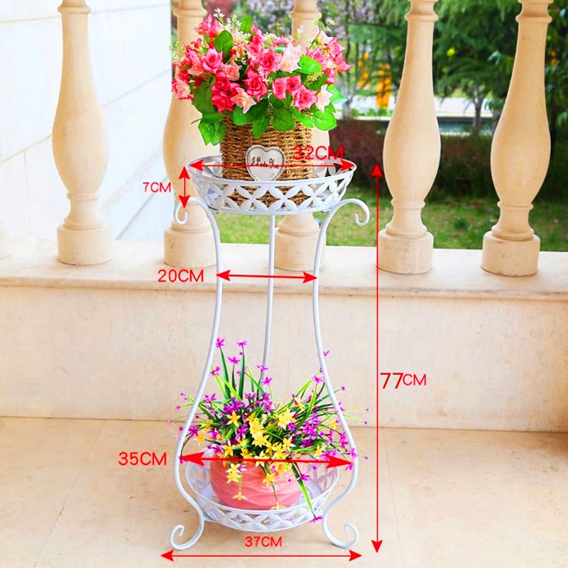 花架置物架铁艺阳台多层落地花几客厅室内欧式吊兰装饰绿萝花盆架