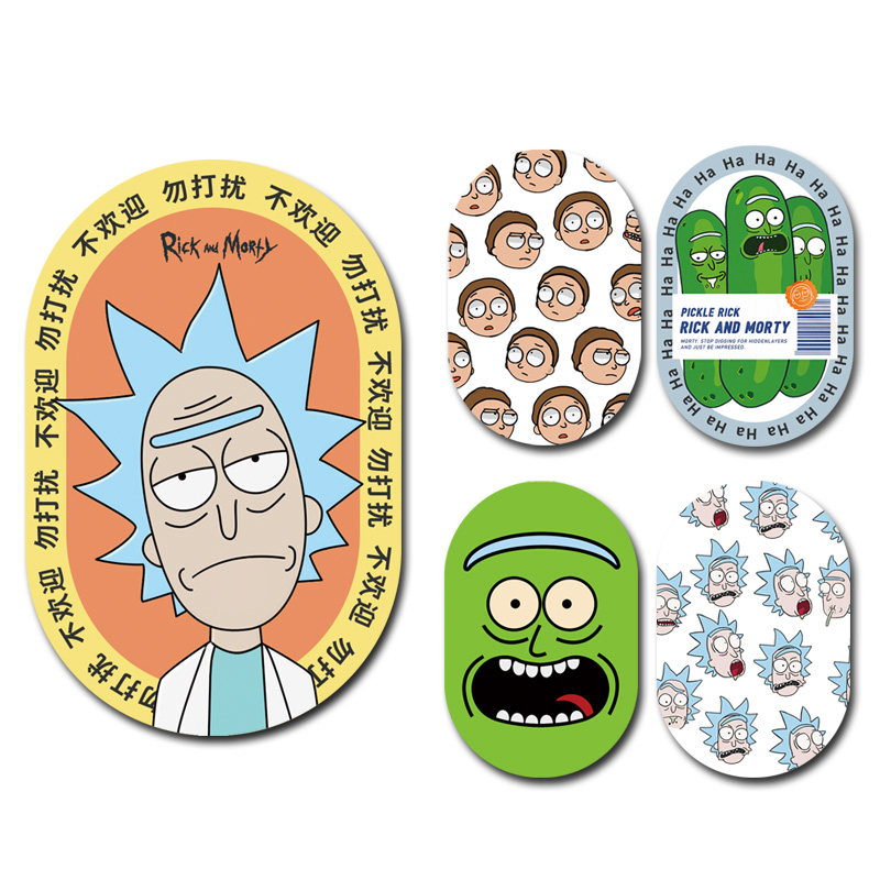 鼠标垫高级感简约 瑞克与莫蒂酸黄瓜表情包电竞二次元定制键盘垫