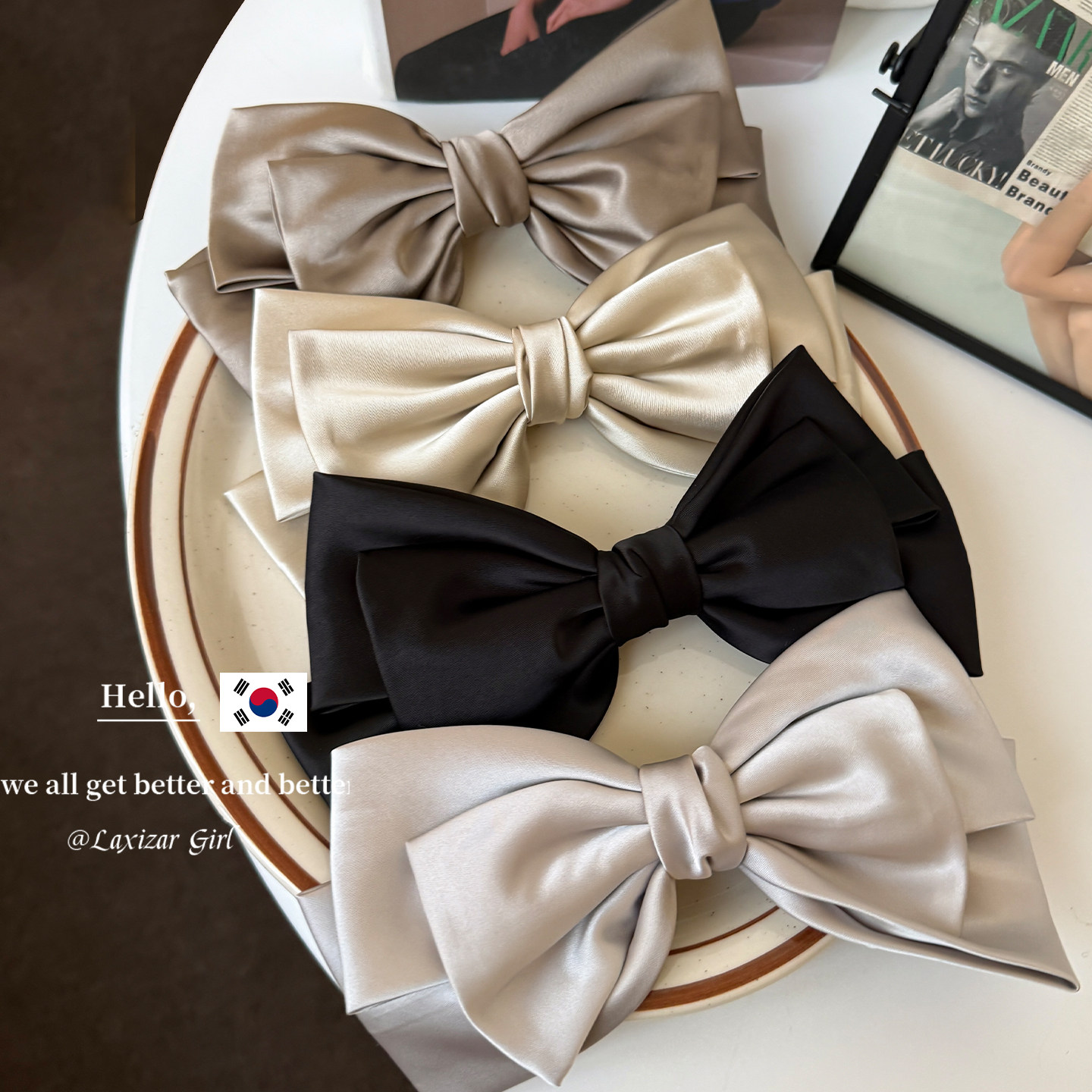 韩版缎面简约蝴蝶结弹簧夹发夹后脑勺盘发夹子发扣法式高级感头饰,饰品/流行首饰/时尚饰品新,发饰,淘宝优惠券,粉丝福利购,淘宝优惠卷