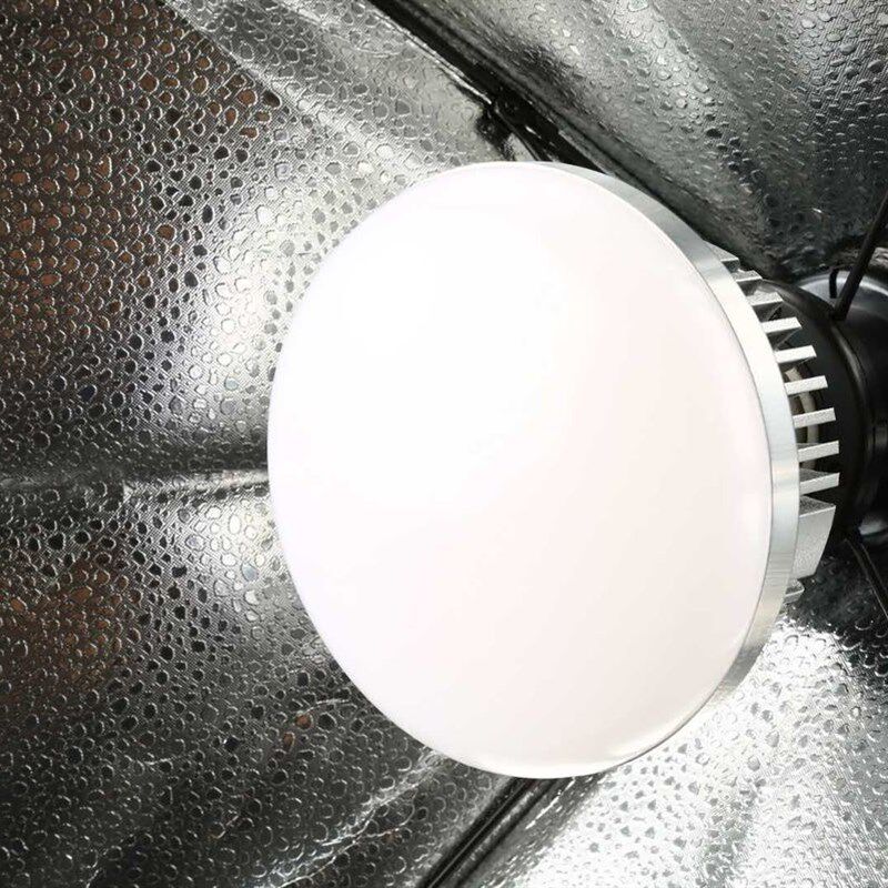 摇控调光摄影灯泡 标150W 5500K摄影蘑菇灯超亮led主播补光灯包邮