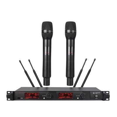 雅普特 一拖二真分集无线麦克风 高品质音质无线话筒