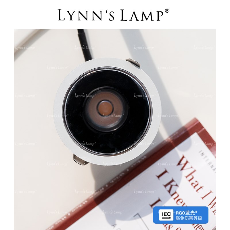 Lynns立意 无主灯led射灯 嵌入式高显色筒灯防眩光洗墙灯cob护眼
