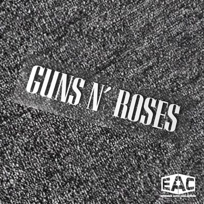 枪花枪炮与玫瑰乐队Guns N Roses镂空金属摇滚汽车贴纸反光车贴