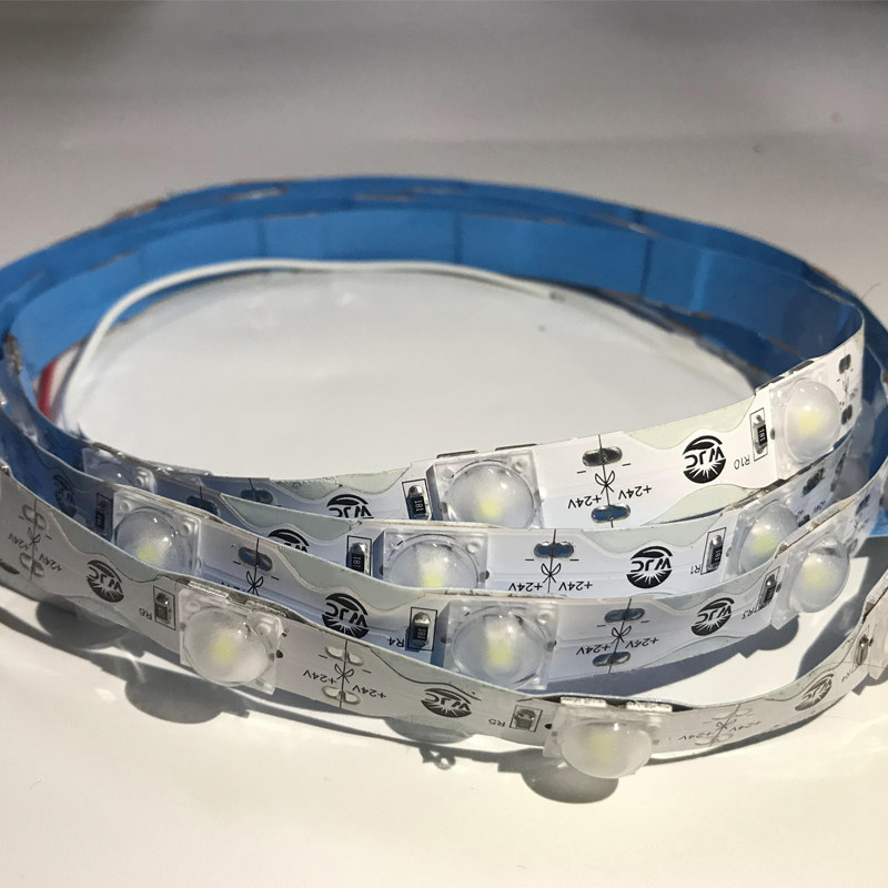 3030LED透镜漫反射软灯条24V软灯带发光字S型工程W型防水灯带模块