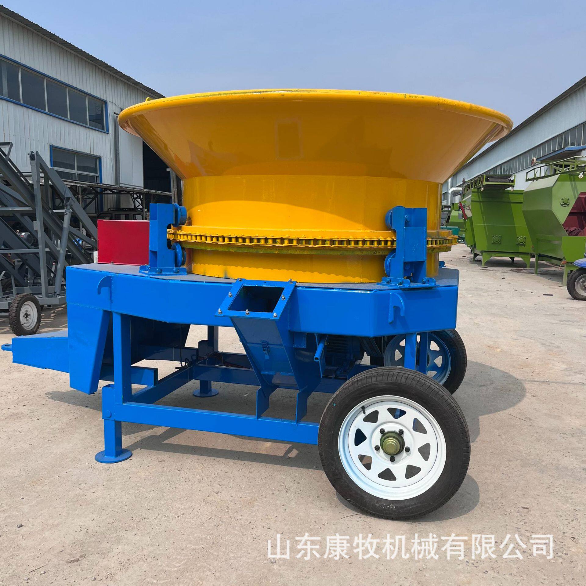 农作物秸秆粉碎机整捆草料旋切机100型圆盘式铡草机