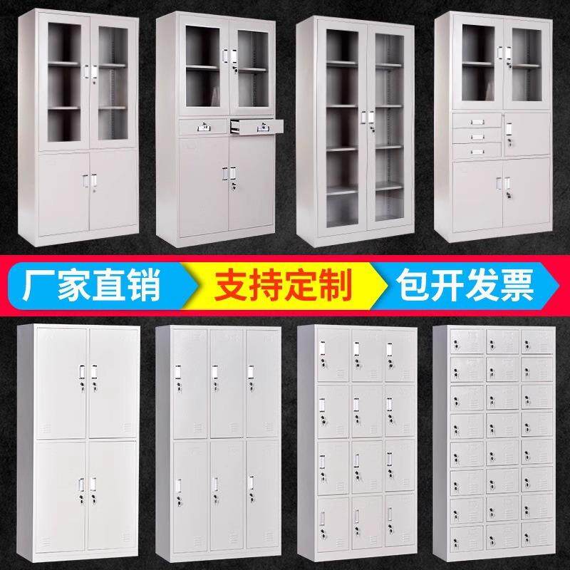 钢制文件柜档案柜资料柜办公室铁皮财务凭证柜抽屉带锁储物书柜子