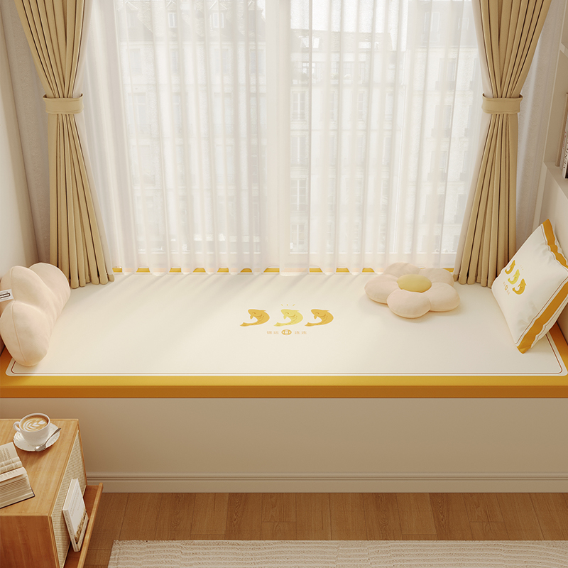 飘窗垫窗台垫高密度海绵加厚榻榻米垫四季通用阳台防晒防水乳胶垫